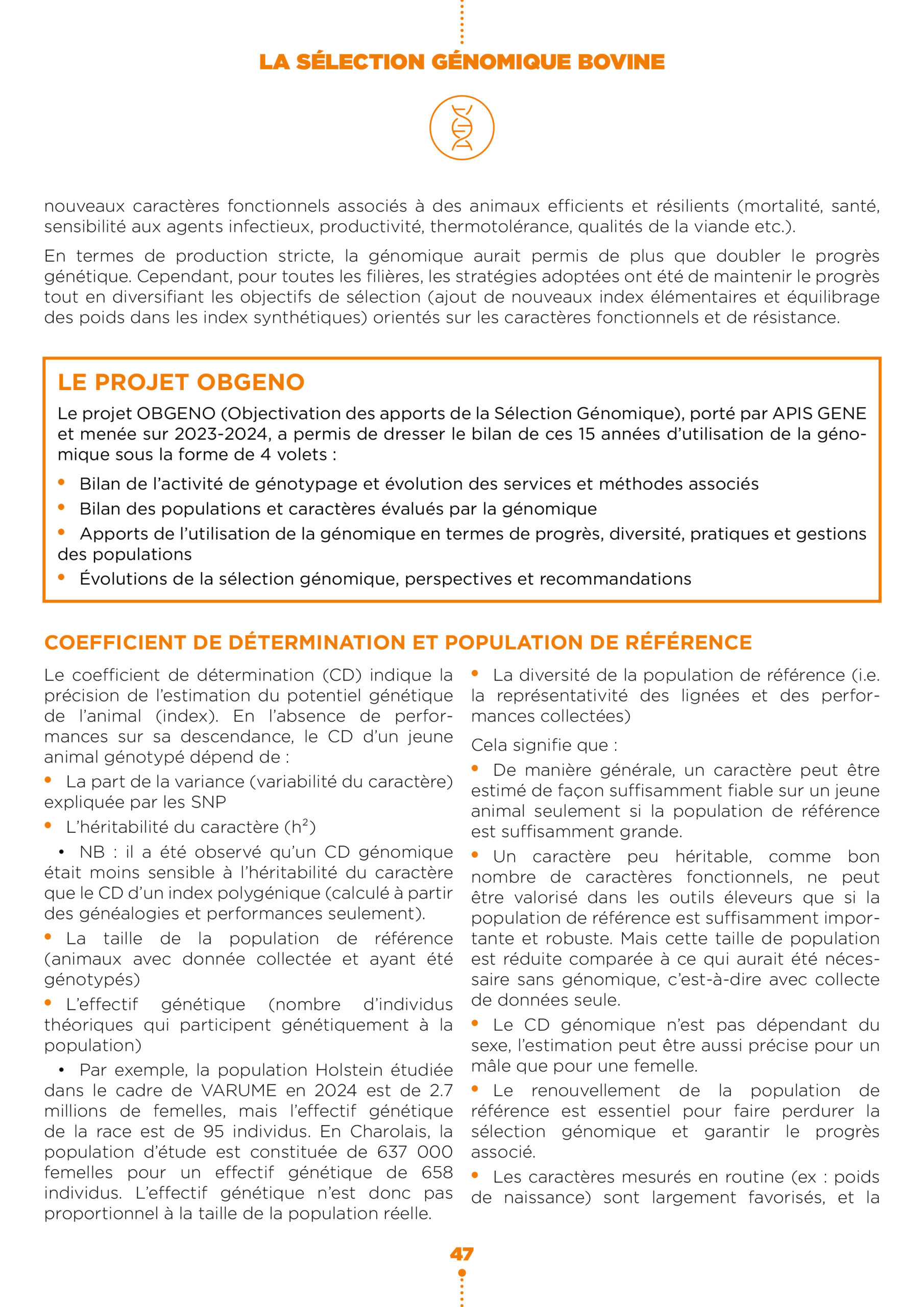 Apports de la sélection génomique bovine2