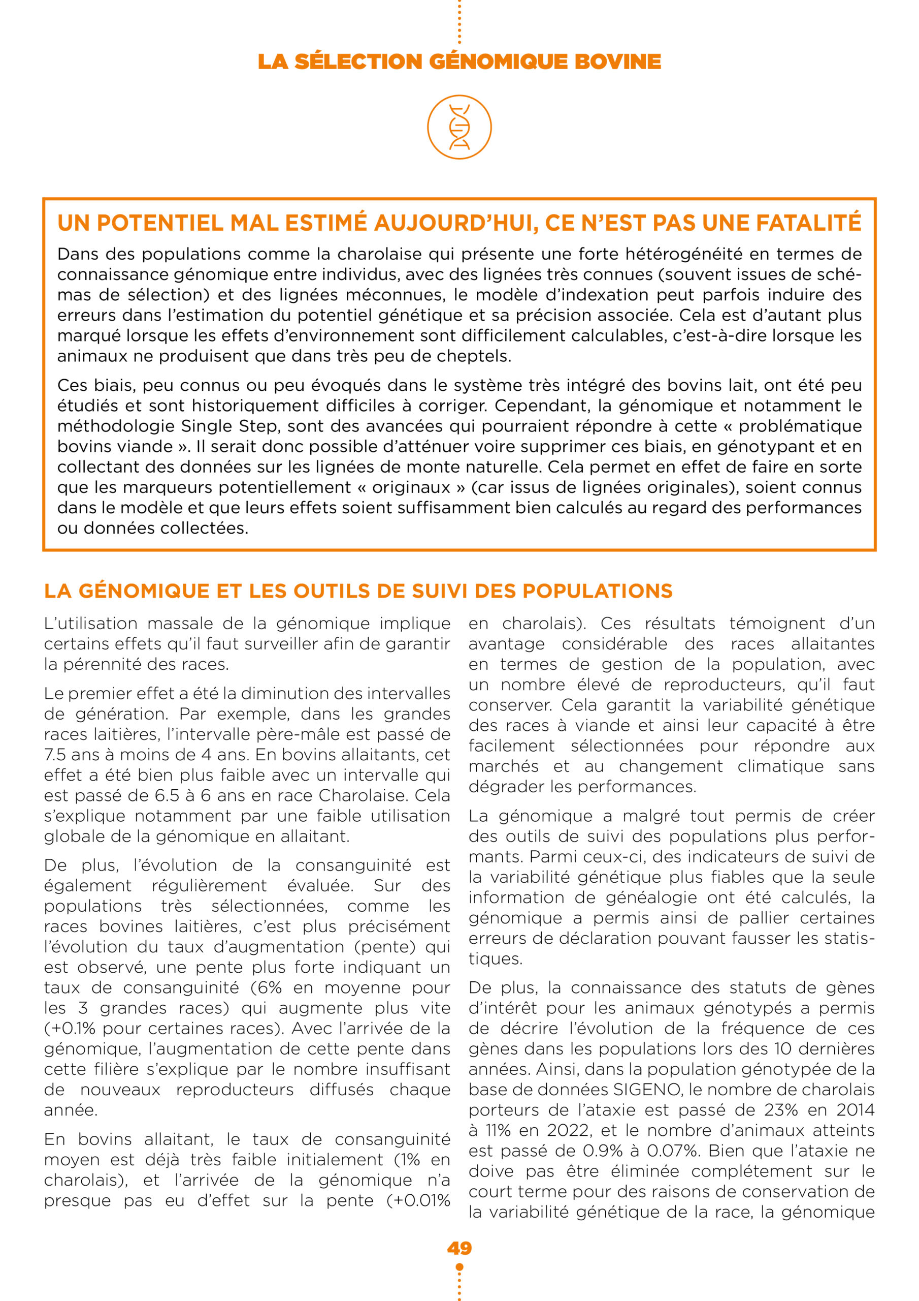 Apports de la sélection génomique bovine4