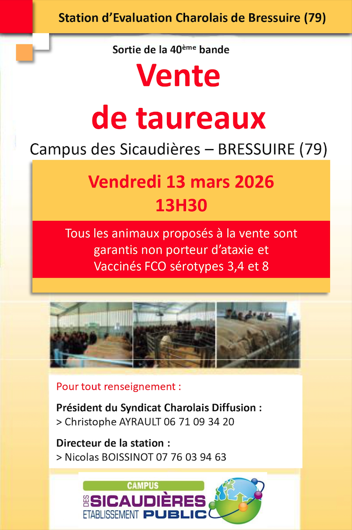 Lire la suite à propos de l’article STATION D&rsquo;ÉVALUATION DE BRESSUIRE (79) – VENTE LE 13/03
